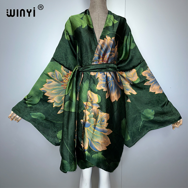 Women'S Fashion Kimono - WINYI bohemian print kimono beach outfits