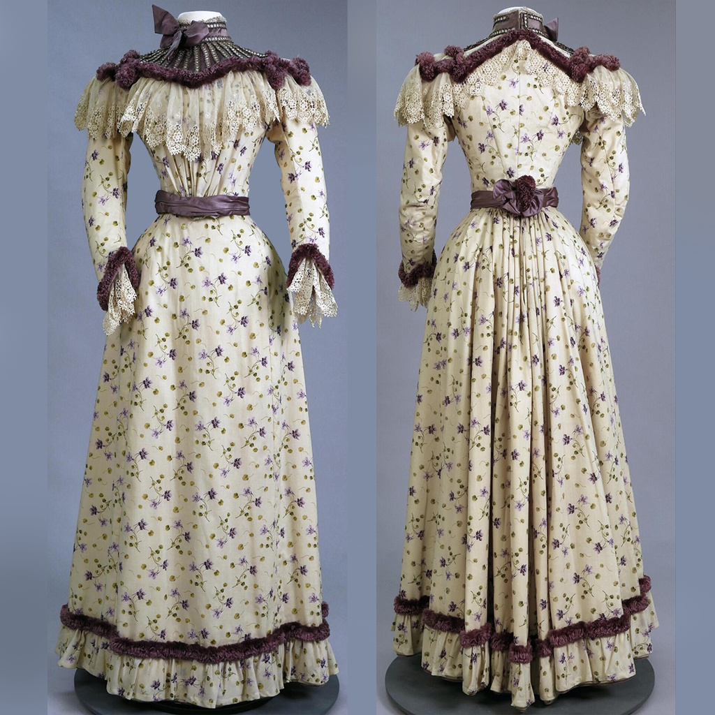 Women'S Fashion Victorian - 1890s-1899s Victorian Fashion Gothic Floral High