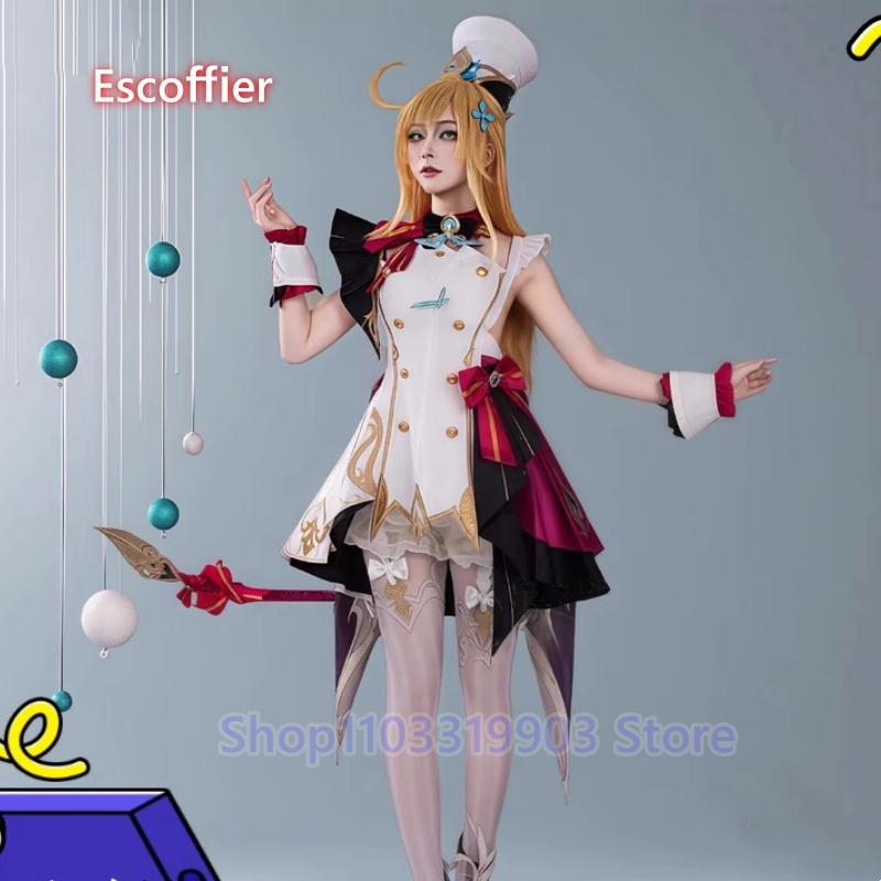 Women'S Fashion Suit - Genshin Impact Escoffier Cosplay Costume Anime