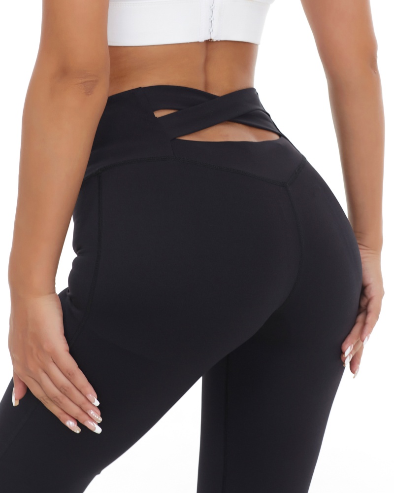 High Waist Leggings - Butt Lifting Flare Leggings - High
