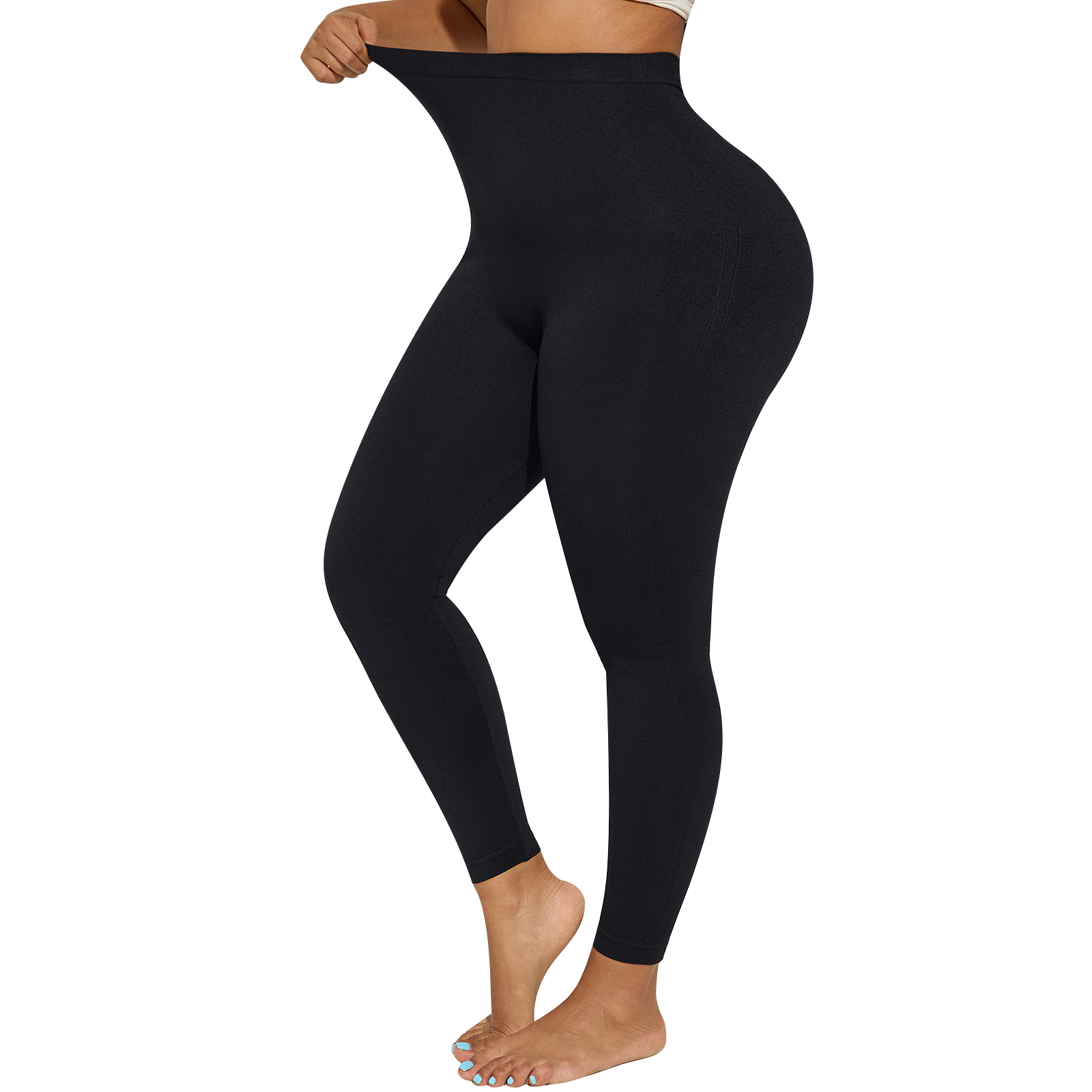 High Waist Leggings - Plus Size Shapewear Anti Cellulite Compression