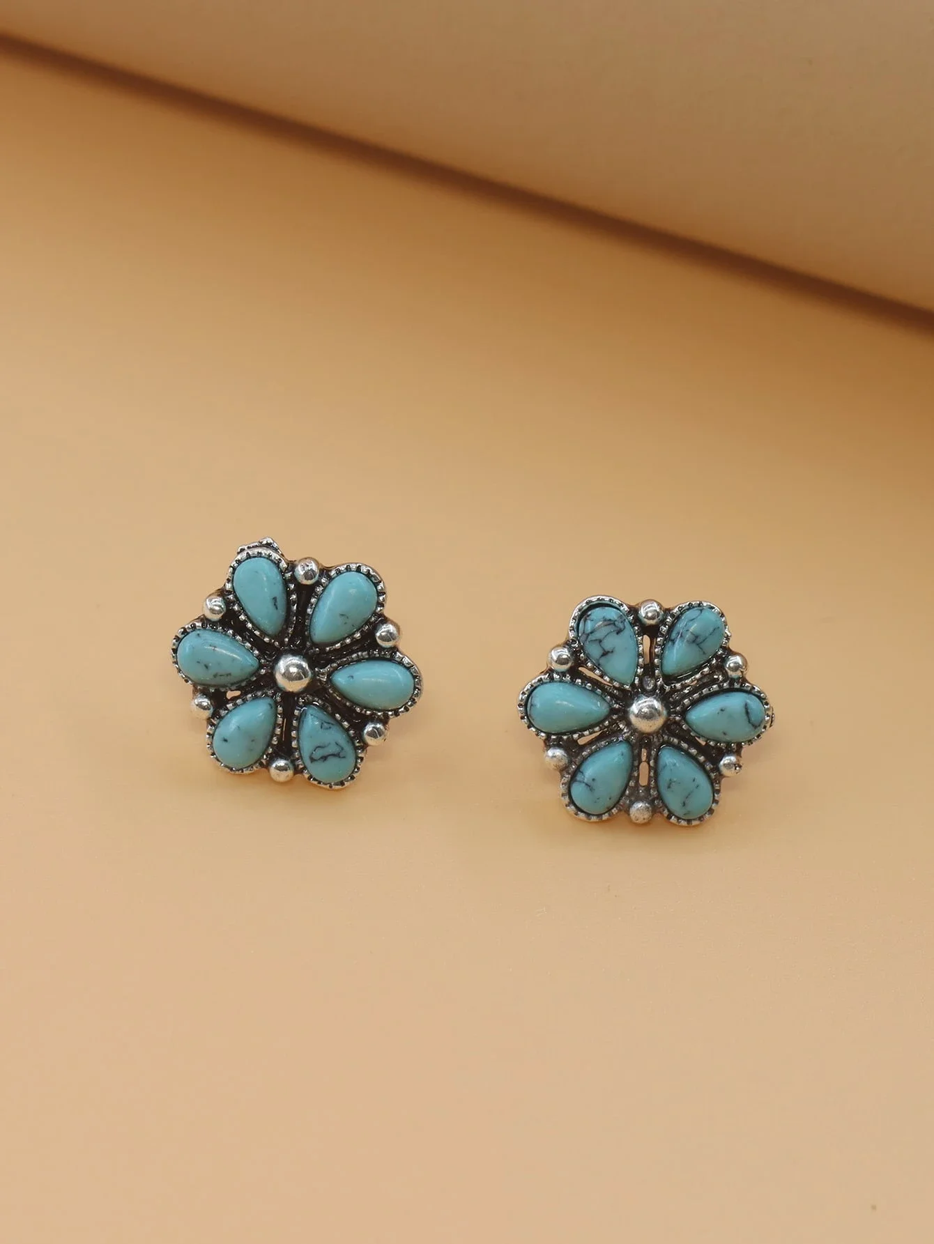 Turquoise Flower Pendant Neckl - Women Fashion Necklace avis et prix