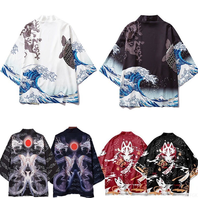 Chinese Style Harajuku Haori P - Women'S Fashion Kimono avis et prix