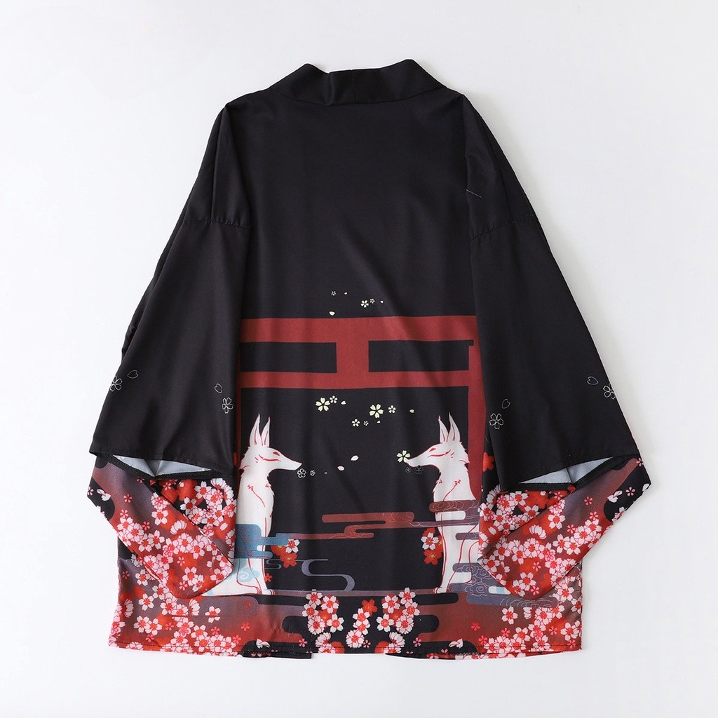Fashion Fox Print Summer Beach - Women'S Fashion Kimono avis et prix