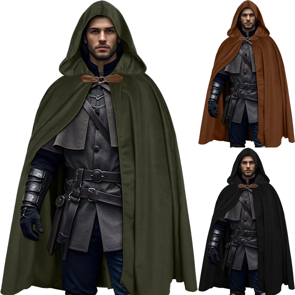 Men's Velvet Hooded Cloak Rena - Women'S Fashion Renaissance Period avis et prix