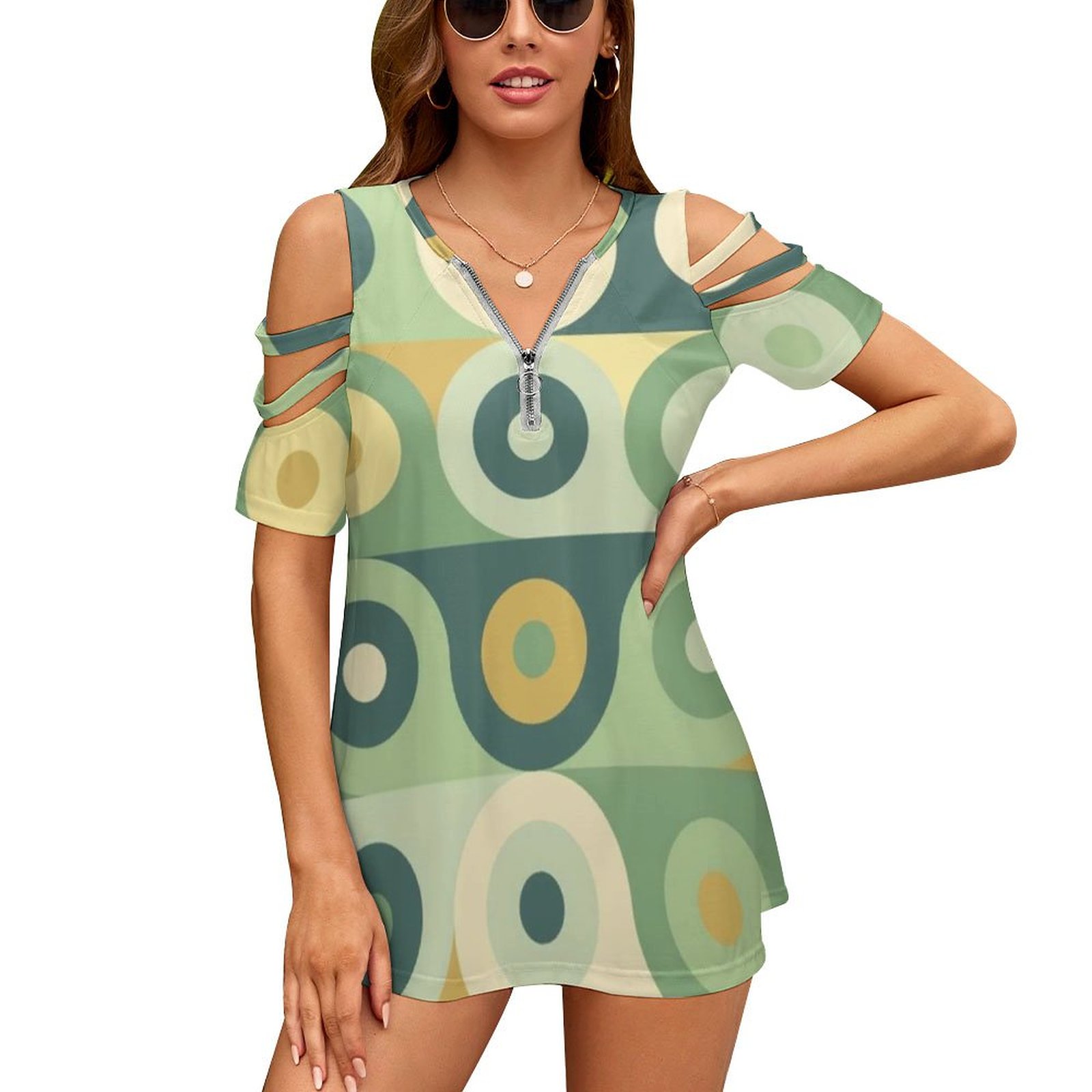 Groovy 70's Pattern Women Zipp - Women'S Fashion Of The 60S avis et prix