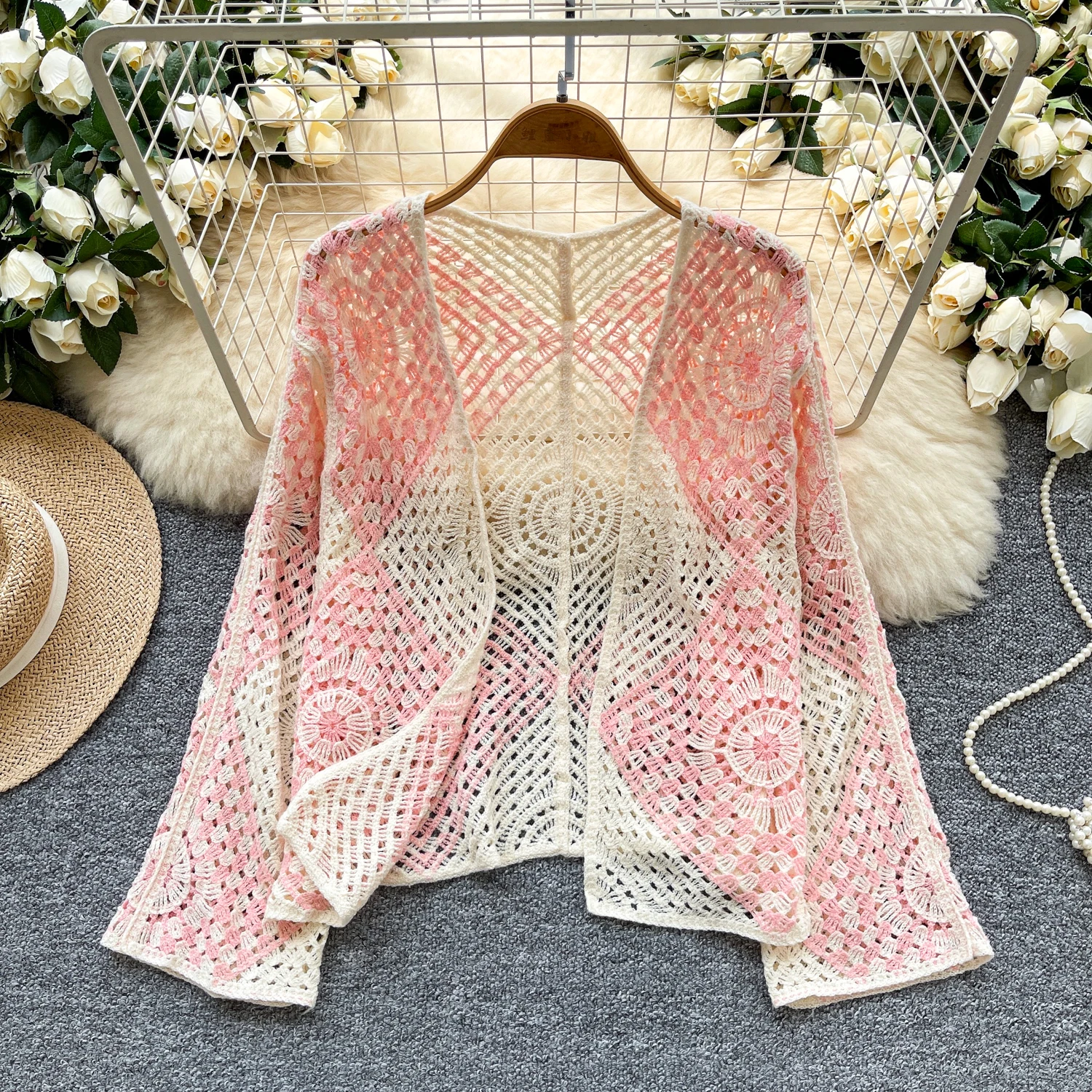 Crochet Kimono Cardigan for Wo - Women'S Fashion Kimono avis et prix
