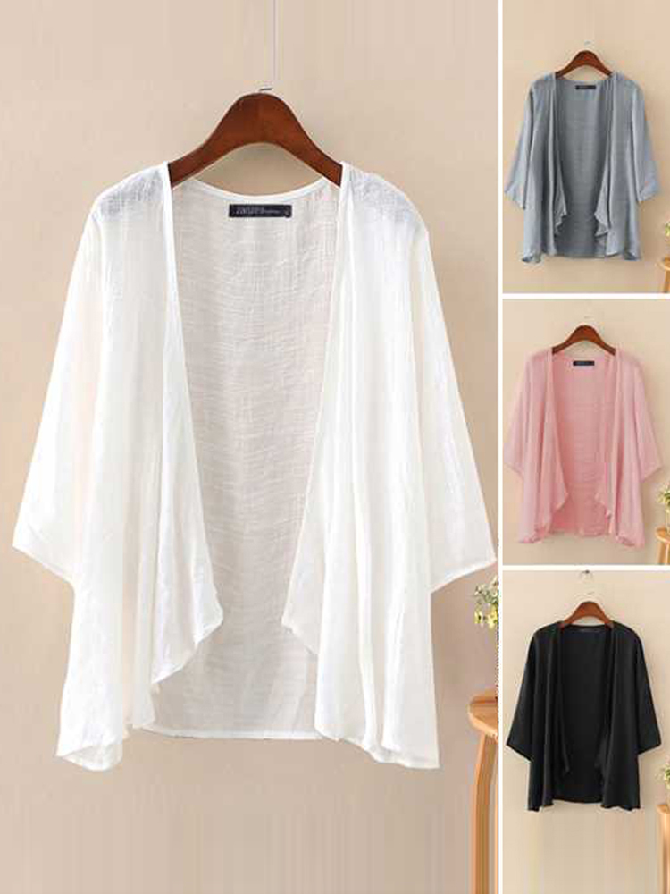 Fashion Solid Cardigans Womens - Women'S Fashion Kimono avis et prix
