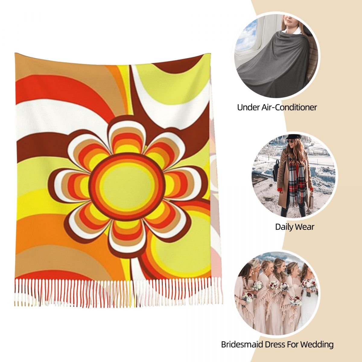 Groovy 60s Psychedelic Flower  - Women'S Fashion Of The 60S avis et prix