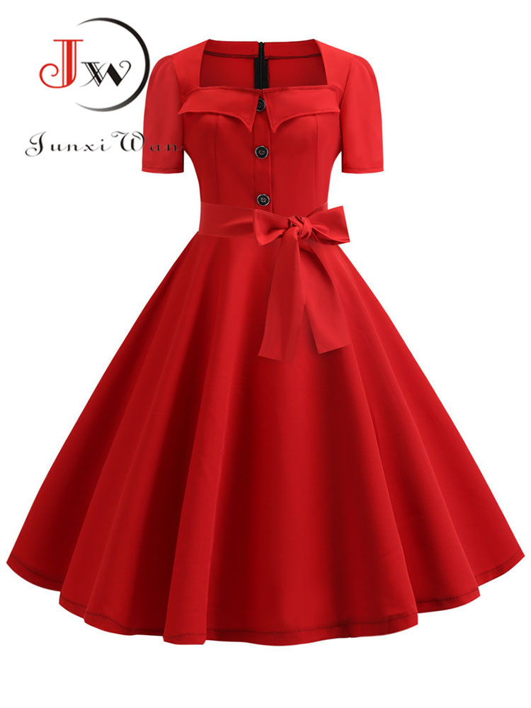 Women Summer Dress Elegant Ret - Women'S Fashion Of The 60S avis et prix