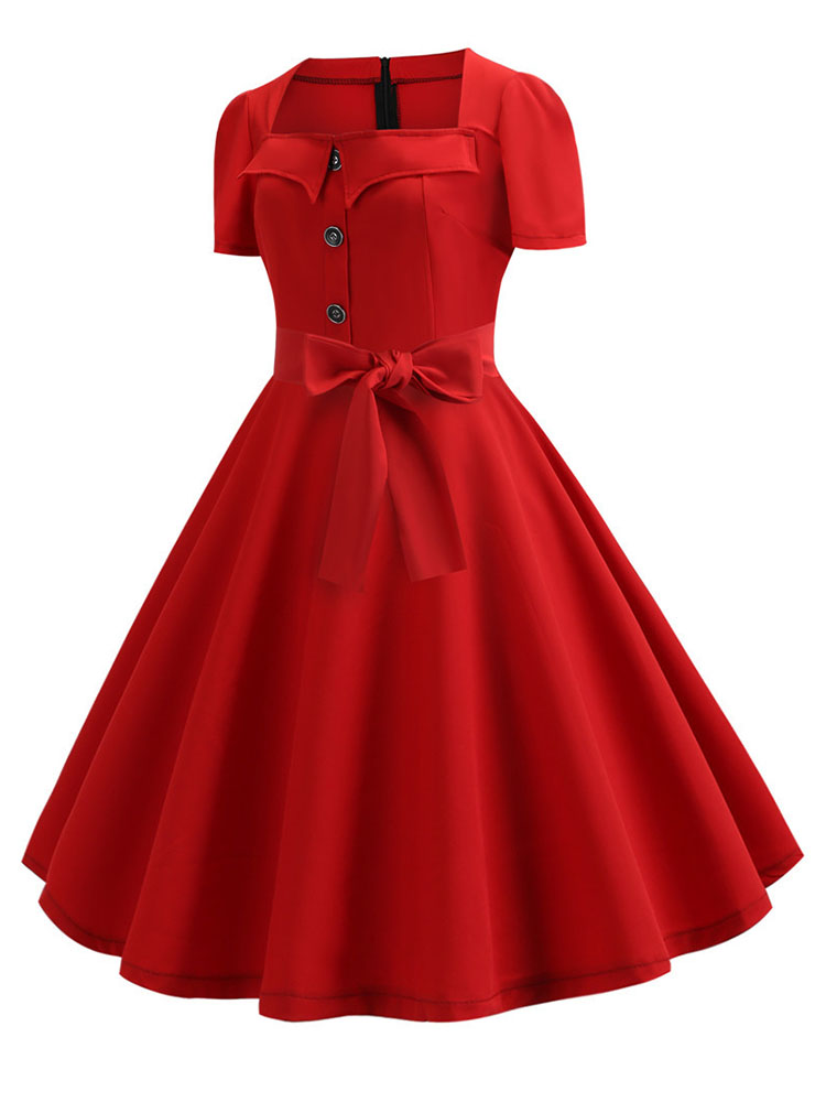 Women Summer Dress Elegant Ret - Women'S Fashion Of The 60S avis et prix