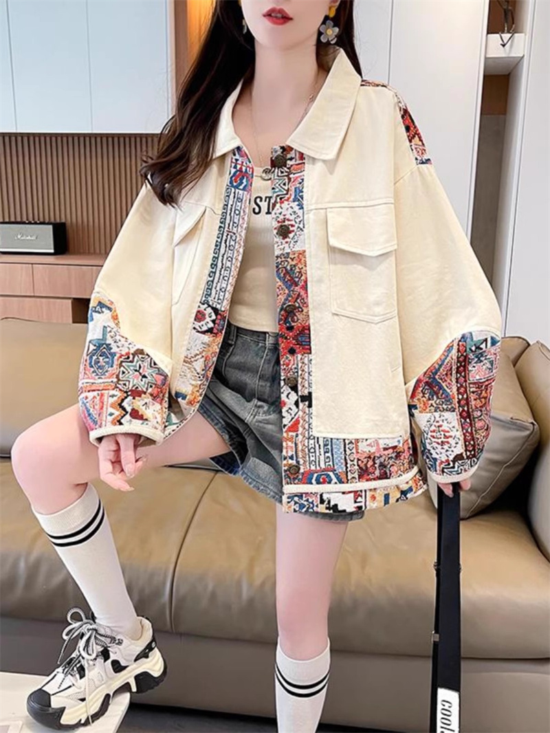 Trendy Spliced Utility Jacket  - Women'S Fashion Utility Jacket avis et prix
