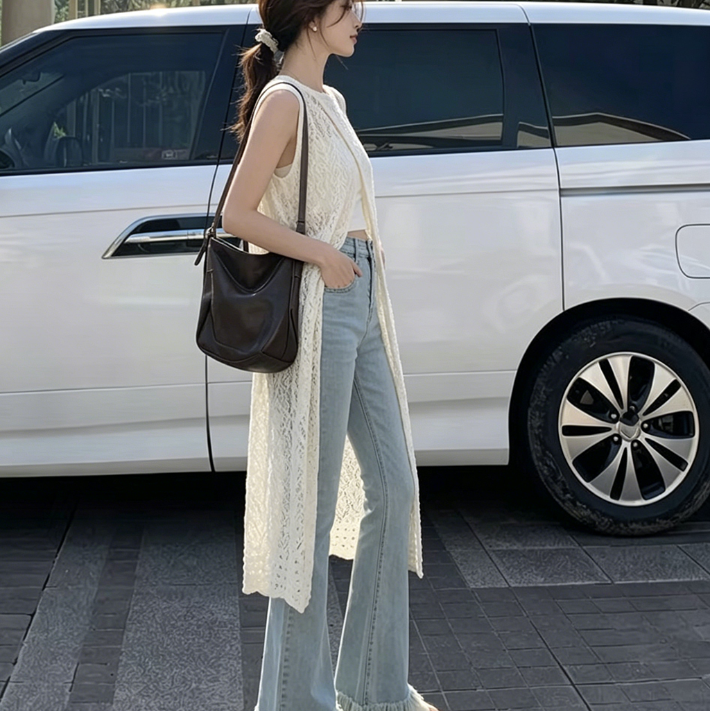 2026Boho Crochet Sleeveless Lo - Women'S Fashion Kimono avis et prix