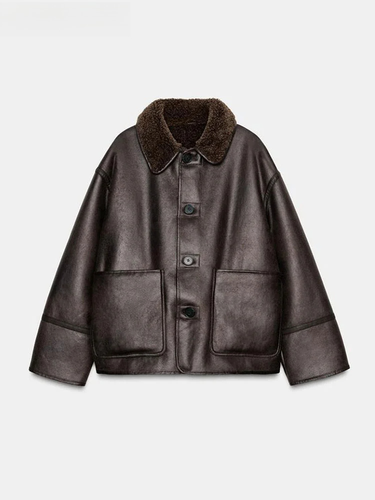 Fashion Double Sided Solid Jac - Women'S Fashion Utility Jacket avis et prix