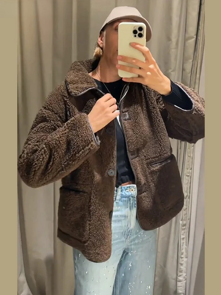 Fashion Double Sided Solid Jac - Women'S Fashion Utility Jacket avis et prix