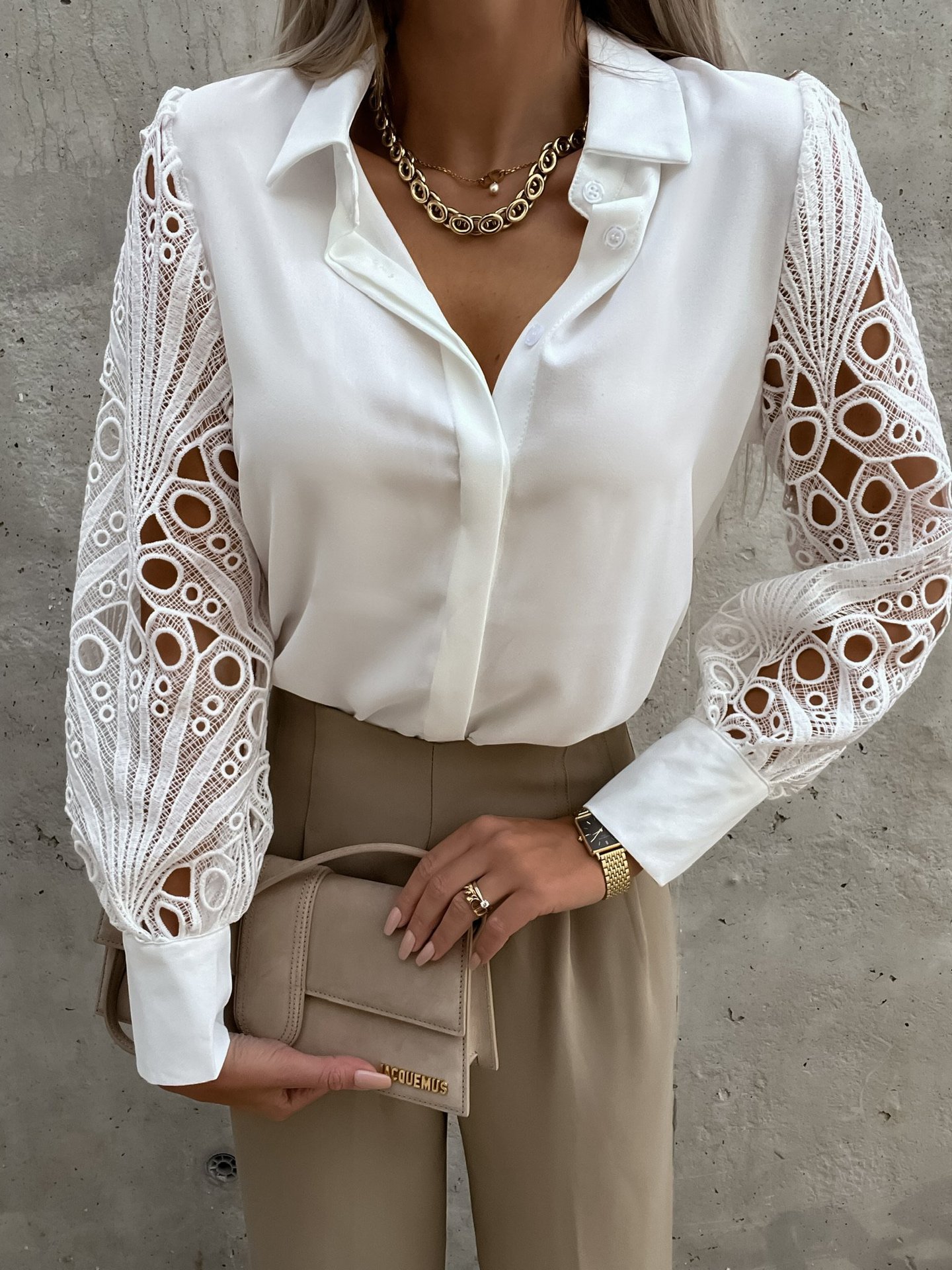 Women Elegant Solid Chiffon Bl - Wrap Blouse Chiffon avis et prix