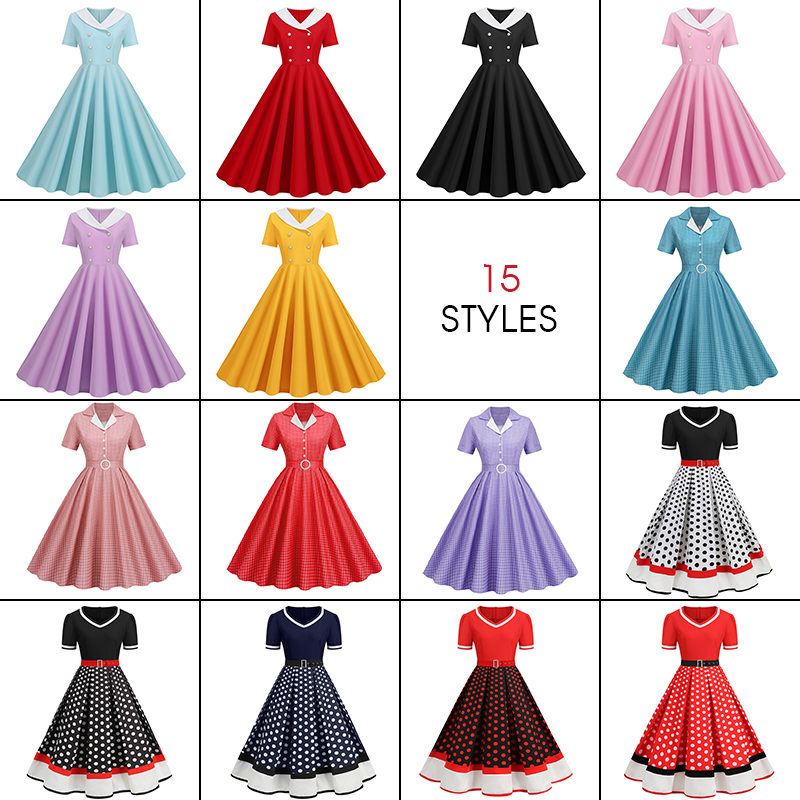 Womens Retro 50s 60s Rockabill - Women'S Fashion Of The 60S avis et prix