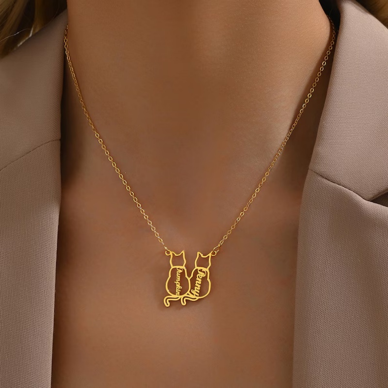 Personalized Cat Name Necklace - Xl Women'S Fashion avis et prix