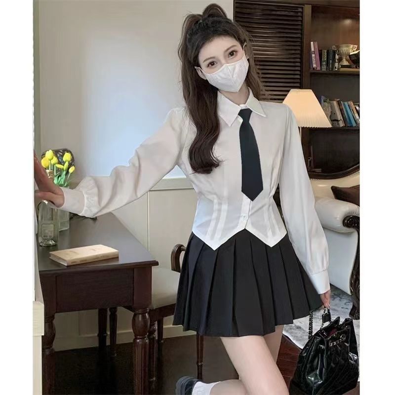 2000s White Long sleeve Vintag - Wrap Blouse Chiffon avis et prix