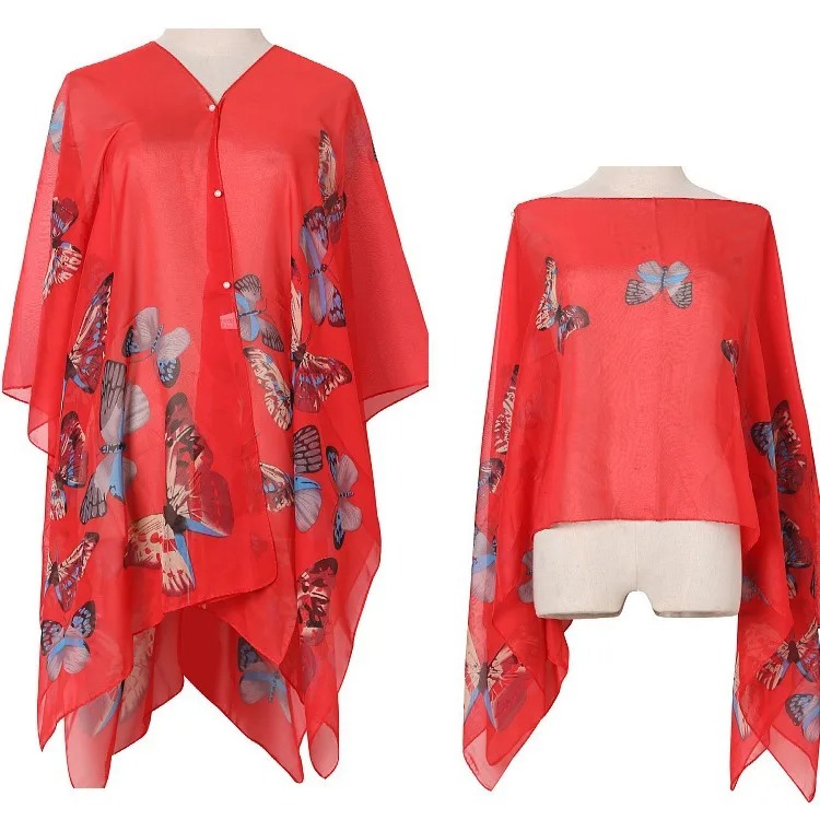 Women Sun Protection Shawl for - Wrap Blouse Chiffon avis et prix