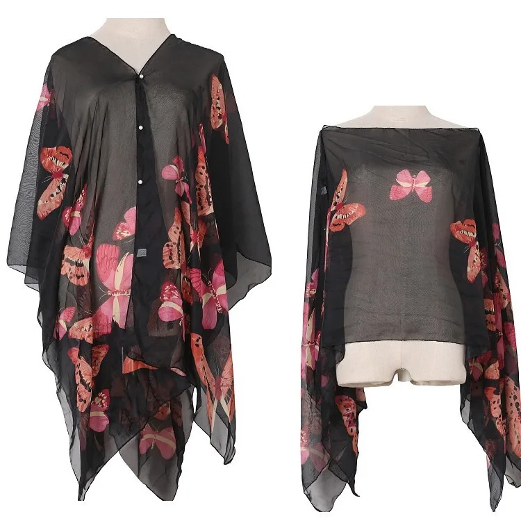 Women Sun Protection Shawl for - Wrap Blouse Chiffon avis et prix