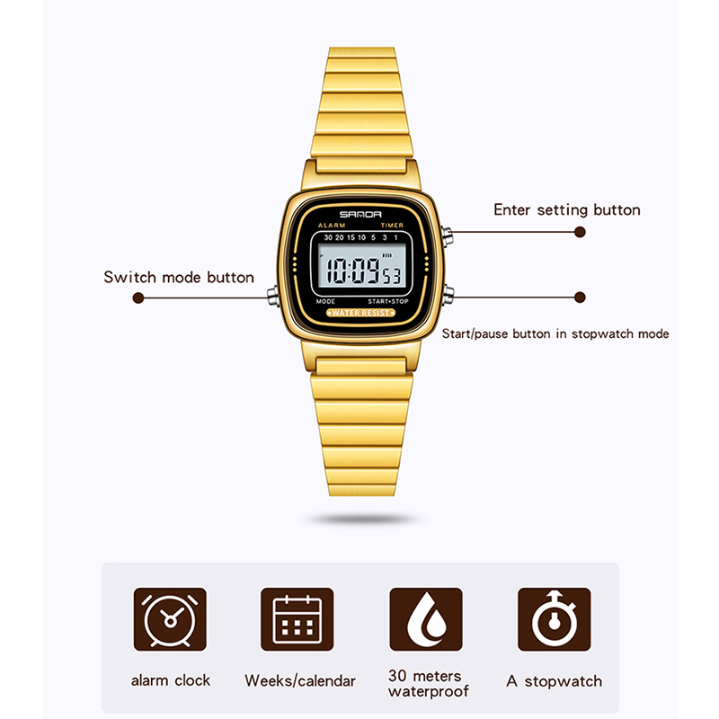 SANDA Women Golden Classic Qua - Women Fashion Zone avis et prix