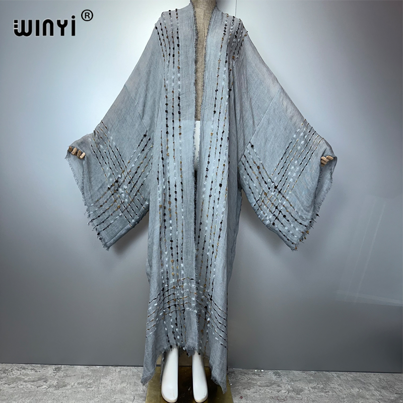 WINYI summer kimono Hand dyed  - Women'S Fashion Kimono avis et prix