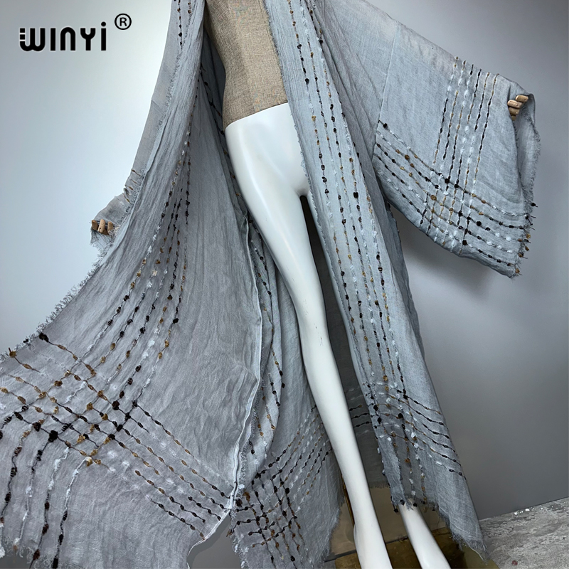 WINYI summer kimono Hand dyed  - Women'S Fashion Kimono avis et prix