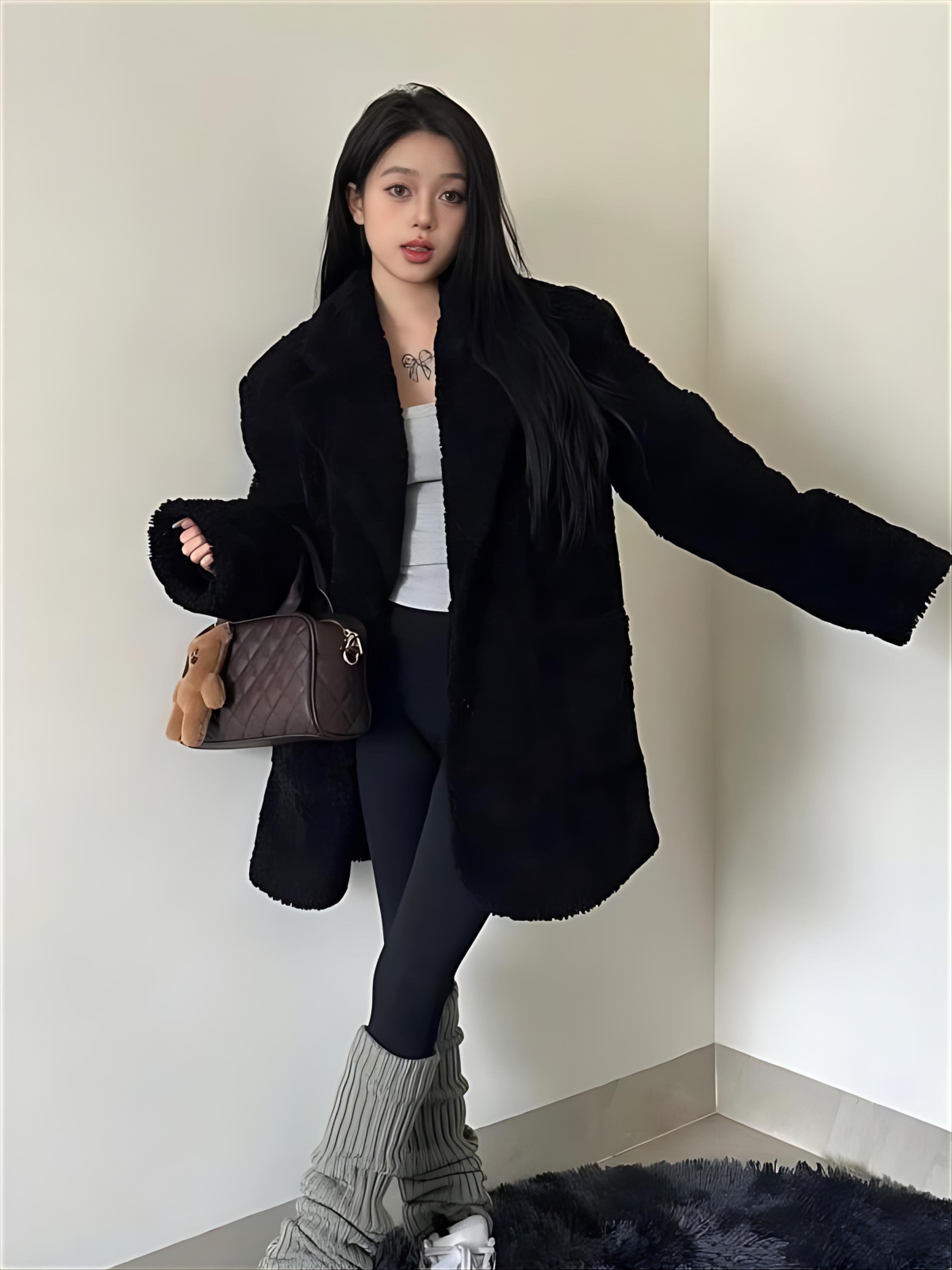 Lamb Wool Jacket Spring Woman  - Women'S Fashion Utility Jacket avis et prix