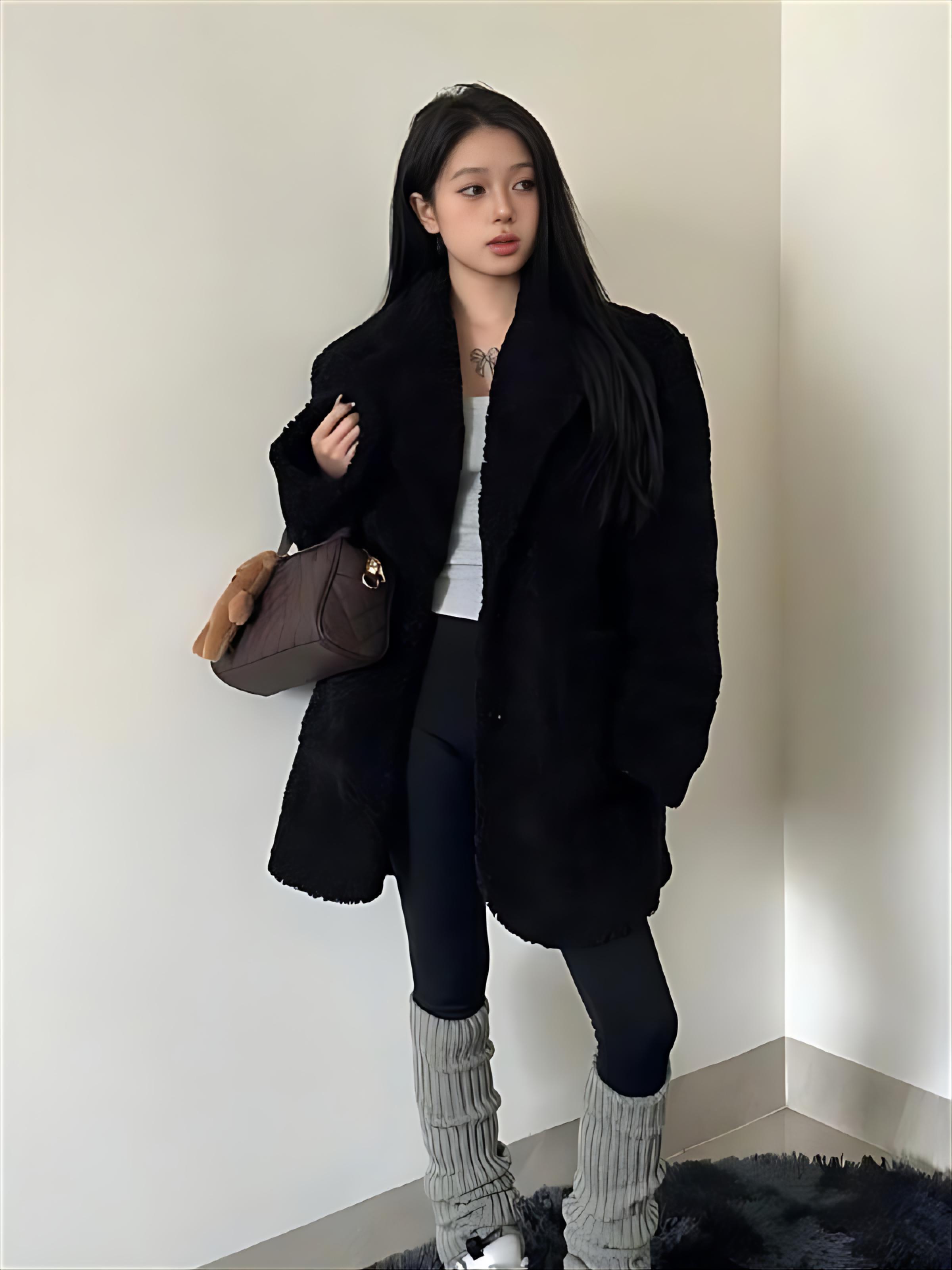 Lamb Wool Jacket Spring Woman  - Women'S Fashion Utility Jacket avis et prix