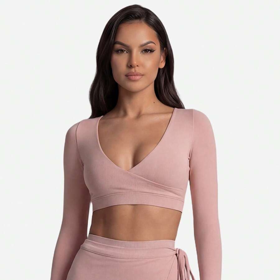 Womens 3-Piece Yoga Set: V-Nec - High Waist Leggings avis et prix