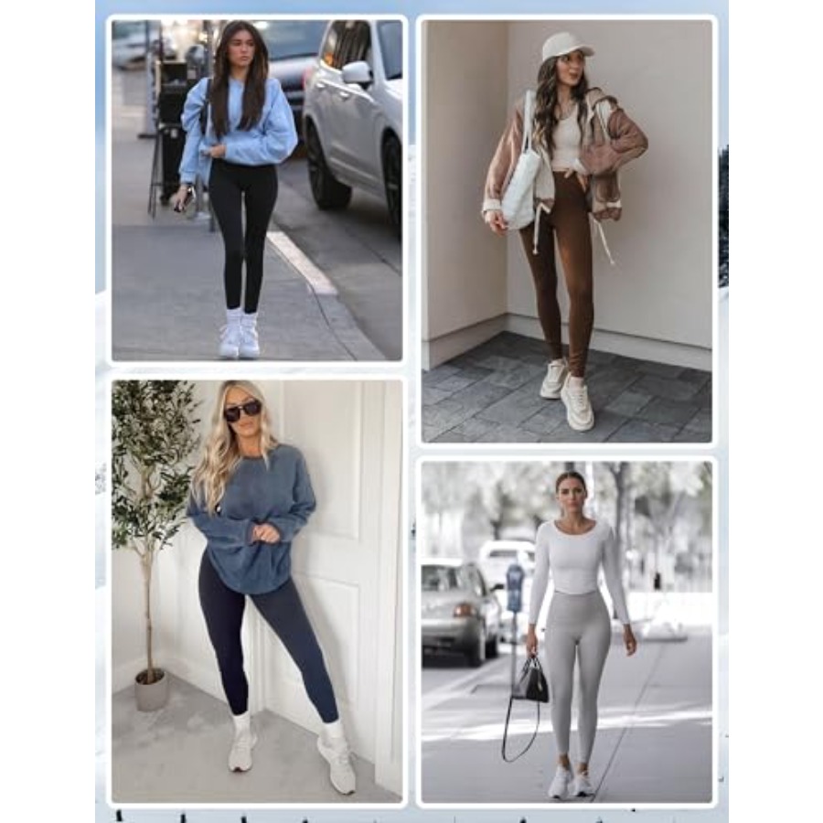 FEYHAY Women's Fleece Lined Yo - High Waist Leggings avis et prix