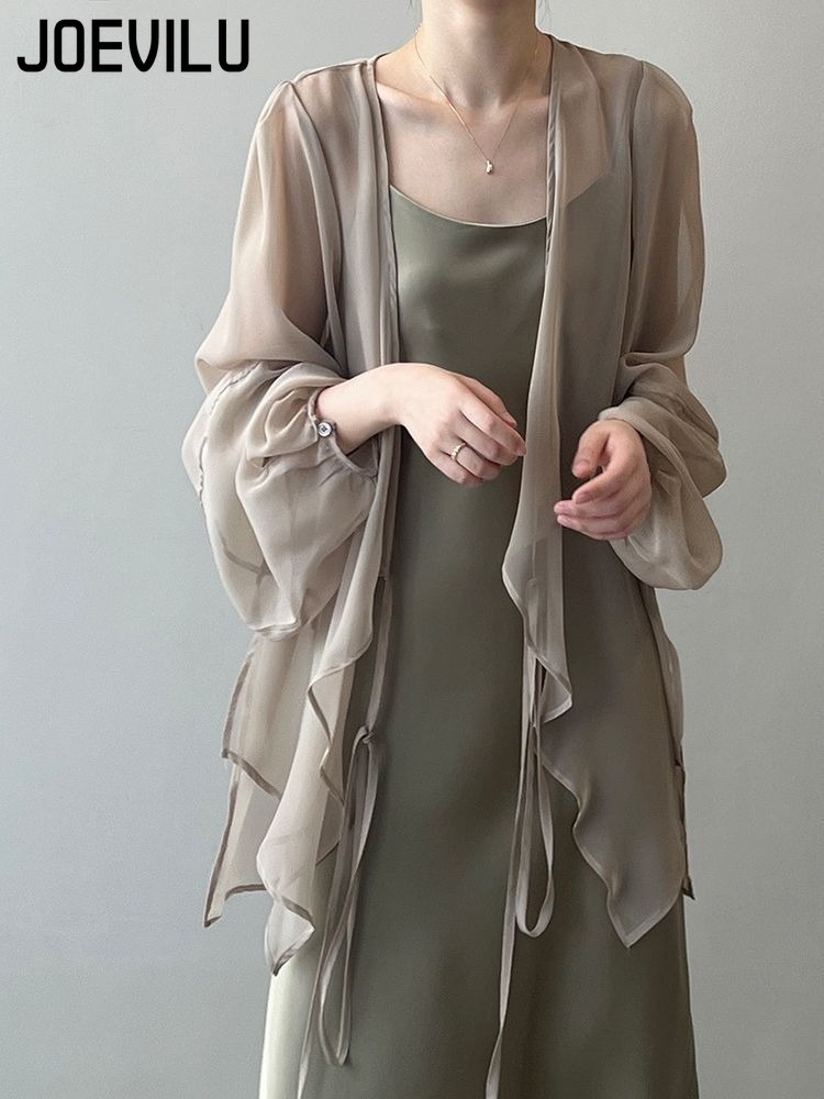 Women's UPF Sunscreen Chiffon  - Wrap Blouse Chiffon avis et prix