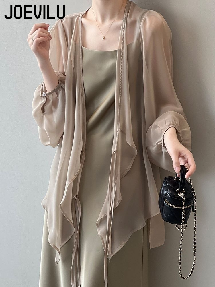 Women's UPF Sunscreen Chiffon  - Wrap Blouse Chiffon avis et prix