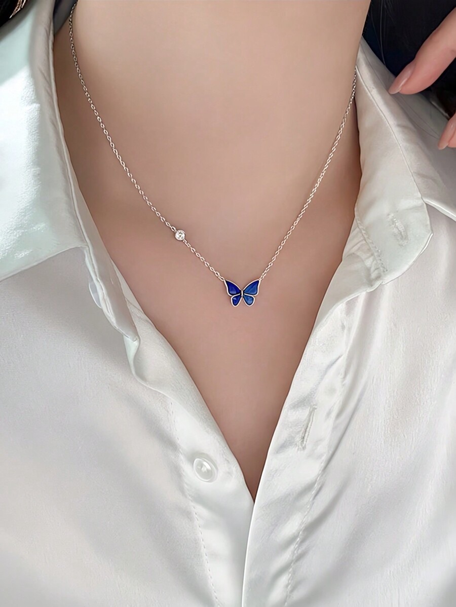 Stylish Color-Changing Butterf - Women Fashion Necklace avis et prix