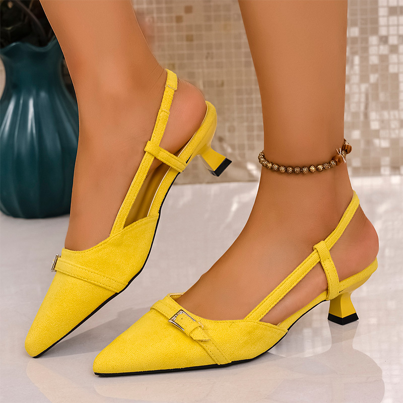 Fashion Yellow High Heels Sand - Women'S Fashion For Summer 2025 avis et prix