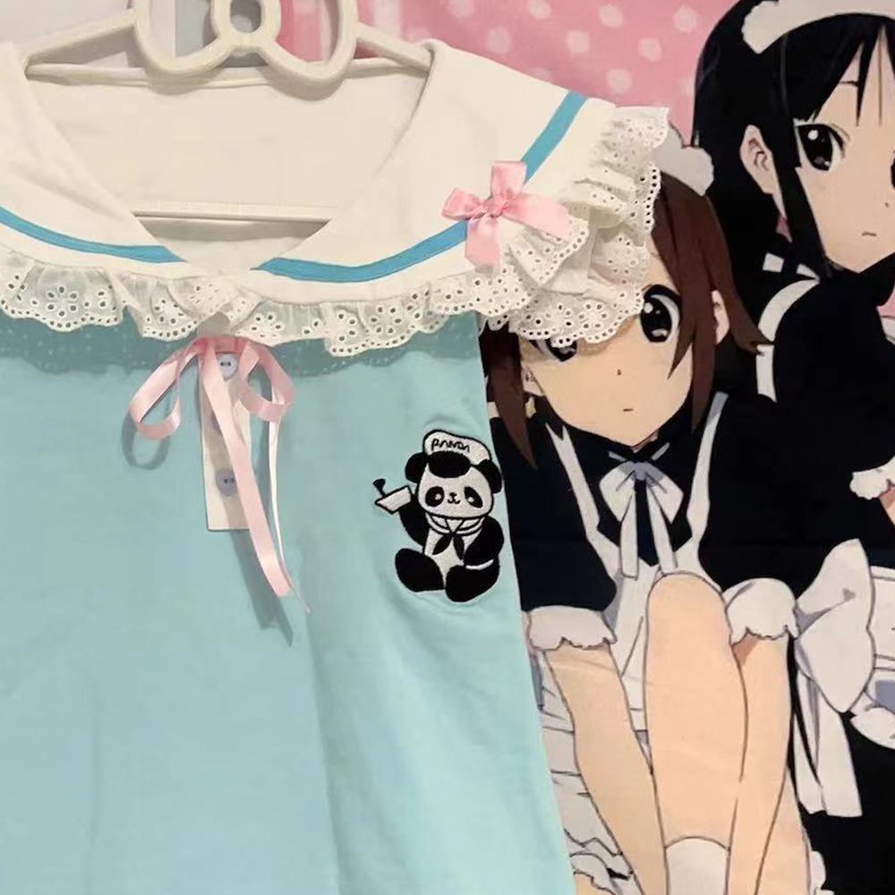 Japanese Cute Bow T Shirts Wom - Women Fashion Necklace avis et prix