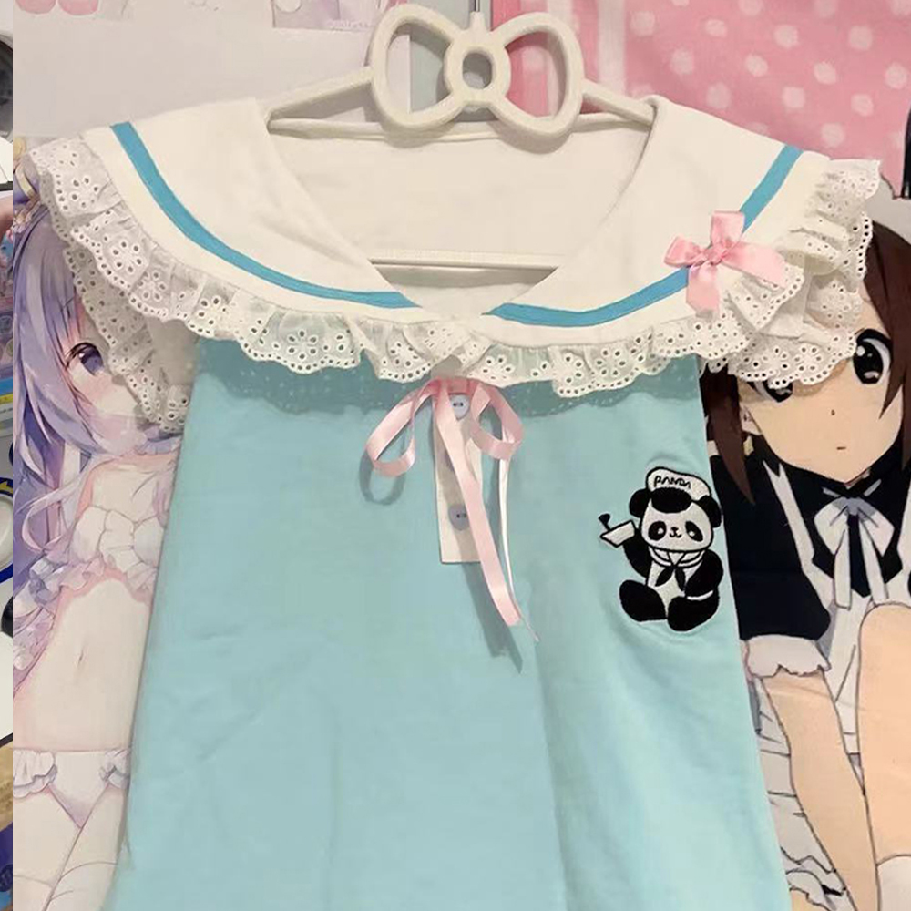 Japanese Cute Bow T Shirts Wom - Women Fashion Necklace avis et prix