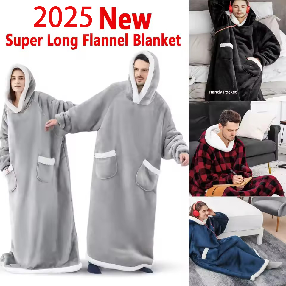 150cm Super Long Flannel Blank - Women'S Fashion Hoodie avis et prix