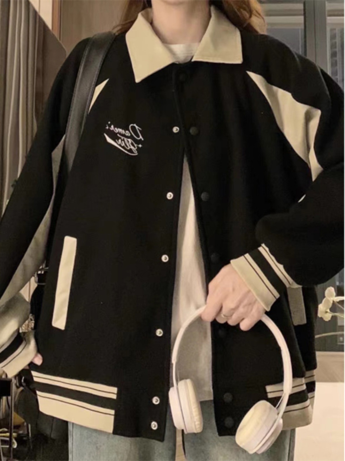 Baseball Jackets Girls With Le - Women'S Fashion Utility Jacket avis et prix