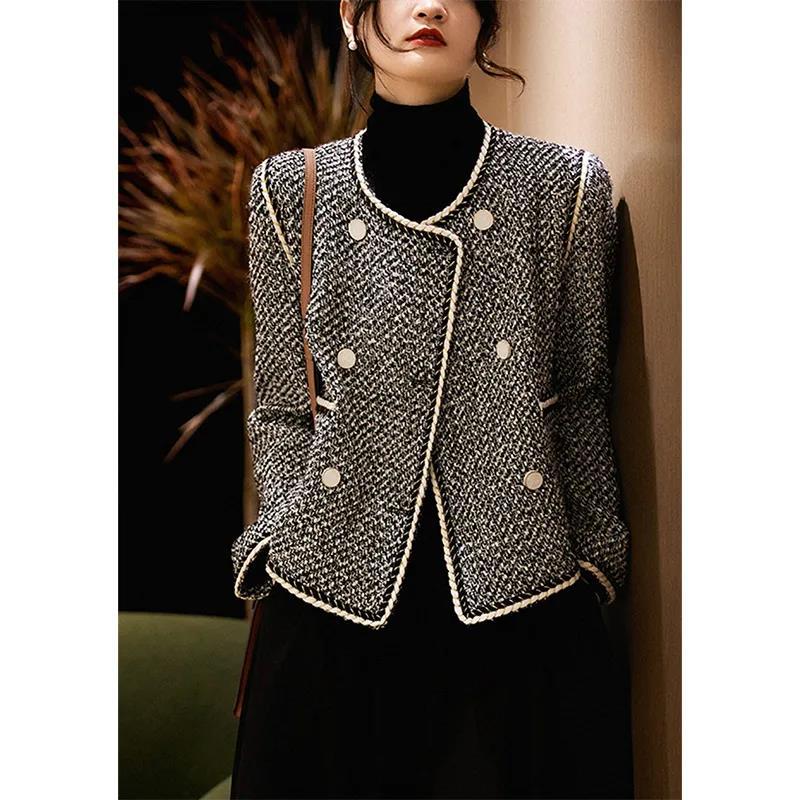 Tweed Jackets Woman White Shor - Women'S Fashion Utility Jacket avis et prix