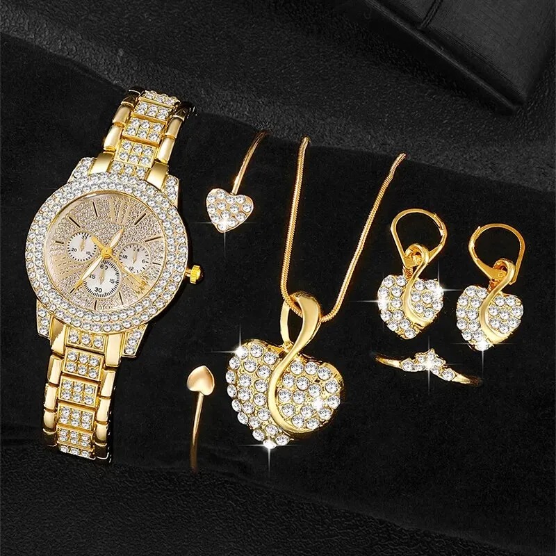 Women's Quartz Watch Gold Luxu - Women Fashion Necklace avis et prix