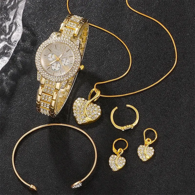 Women's Quartz Watch Gold Luxu - Women Fashion Necklace avis et prix
