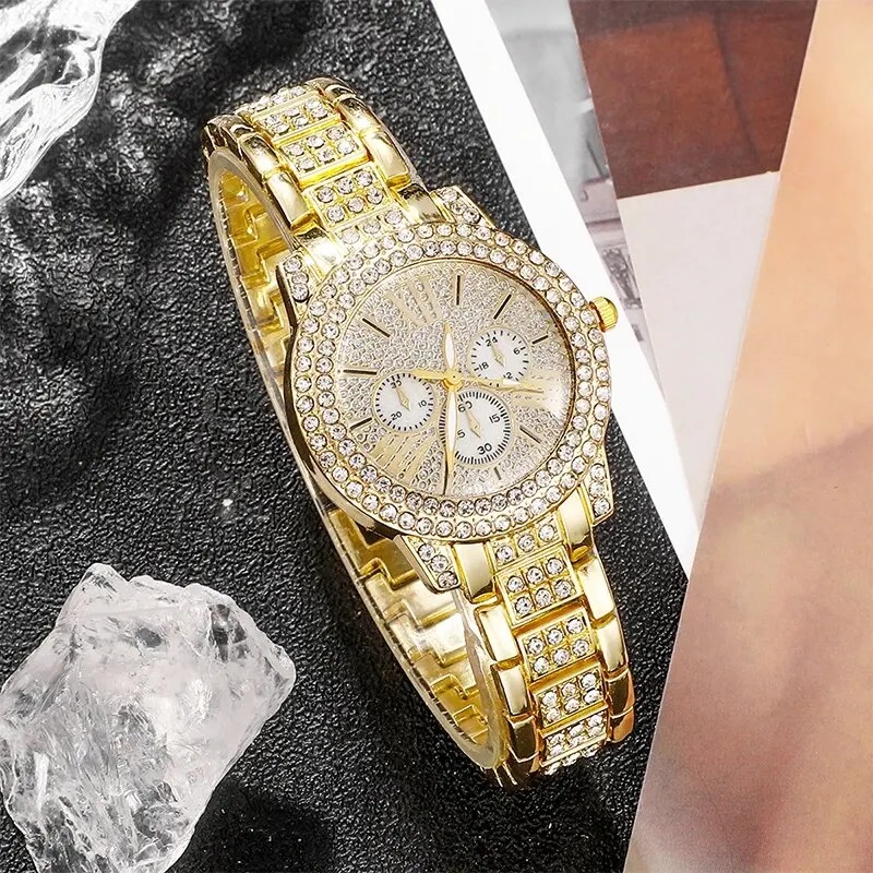 Women's Quartz Watch Gold Luxu - Women Fashion Necklace avis et prix