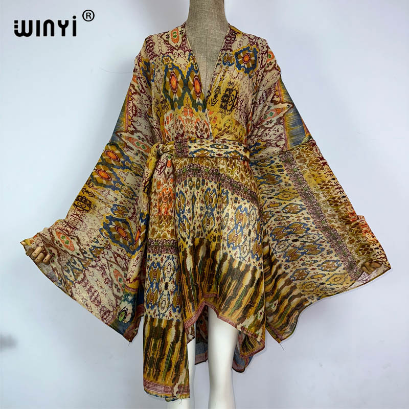 WINYI kimono with belt summer  - Women'S Fashion Kimono avis et prix