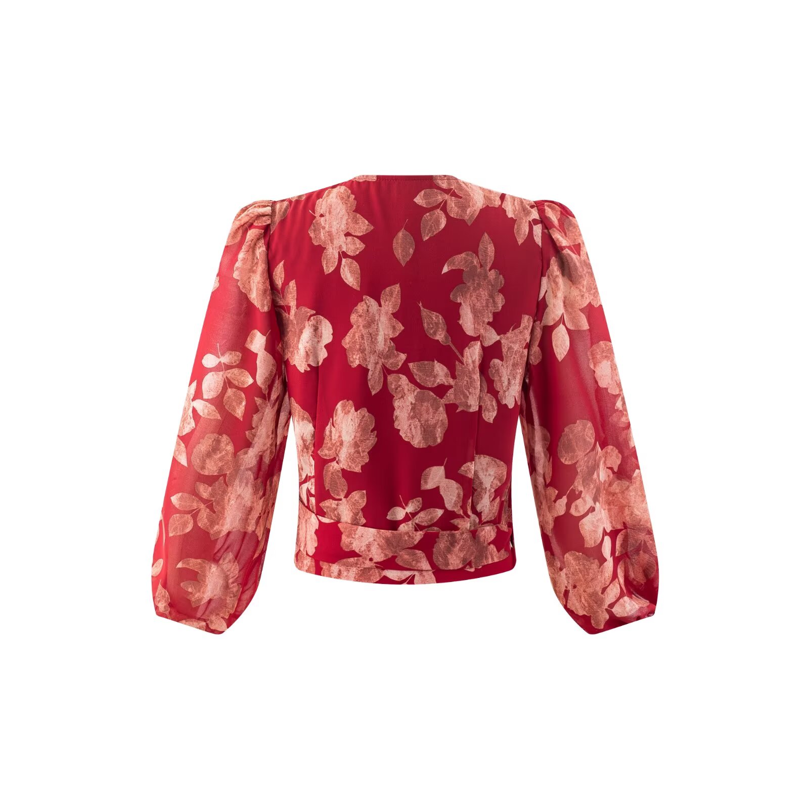 Women V-neck Wrap Bandage Blou - Wrap Blouse Chiffon avis et prix