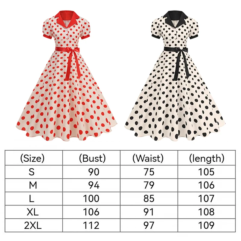 Vintage Polka Dot Summer Dress - Women'S Fashion Of The 60S avis et prix