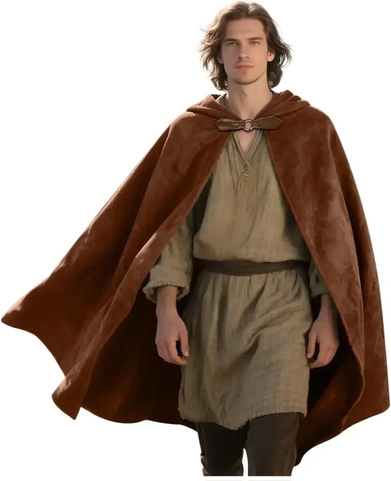Men's Velvet Hooded Cloak Rena - Women'S Fashion Renaissance Period avis et prix