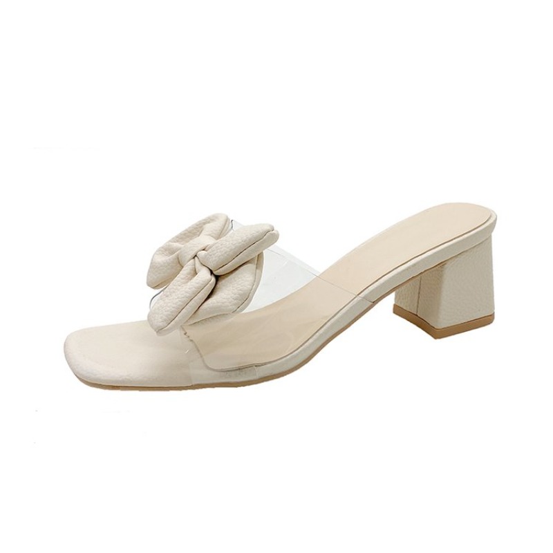 Heeled Women Slippers Bow High - Women'S Fashion For Summer 2025 avis et prix