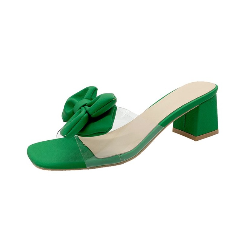 Heeled Women Slippers Bow High - Women'S Fashion For Summer 2025 avis et prix